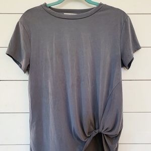 Green Envelope Twist-detail Top